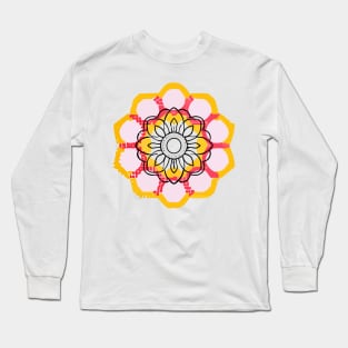 mandala Clamber drawingmandala Skip drawing Long Sleeve T-Shirt